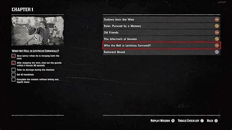 rdr2 wszystkie misje fabuły głównej.